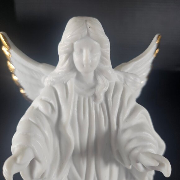 Art Mark White Porcelain Guardian Angel & Children Tabletop Night Light Electric - Picture 13 of 14